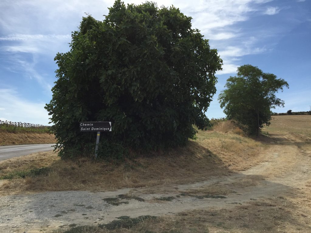 Chemin Saint Dominique tussen Fanjeaux en Prouille.